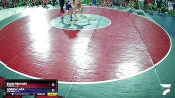 106 lbs Champ Round 1 (16 Team) - Evan Provost, Oregon 1 vs Adrien Lara, Montana 2