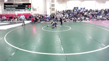 120 lbs Quarterfinal - Mason Beecher, Avon vs Xavier Rozie, Bristol Eastern