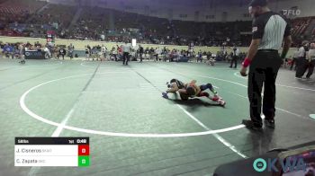 58 lbs Semifinal - Jack Cisneros, Skiatook Youth Wrestling 2022-23 vs Clementina Zapata, OKC Saints Wrestling