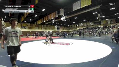 132 lbs Champ. Round 1 - Logan Alexander, Del Oro vs Luke Krunchev, La Costa Canyon