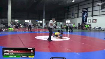 157 lbs Round 3 (4 Team) - Caleb Neal, GREAT BRIDGE WRESTLING CLUB vs Caleb Cox, REAL LIFE WRESTLING CLUB