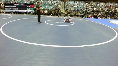 135 lbs Semifinal - Kailin Sebert, Allen vs Keanna Conrad, Blackfoot