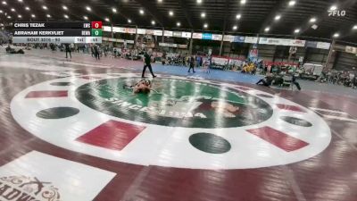90 lbs Cons. Round 1 - Chris Tezak, Lockwood Wrestling Club vs Abraham Kerkvliet, Berge Elite Wrestling Academy