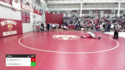 215 lbs Round Of 32 - Samuel Cassreino, Brother Martin vs Bobby Wakefield, Charlotte Country Day