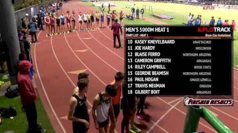 Men’s 5k, Heat 1 - Evan Jager Holds Off Late Charge From Isaac Kimeli