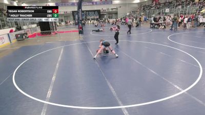 Junior Girls - 120 lbs Champ. Round 1 - Tegan Robertson, Iowa vs Holly Thacher, Lawrence Elite Wrestling Club