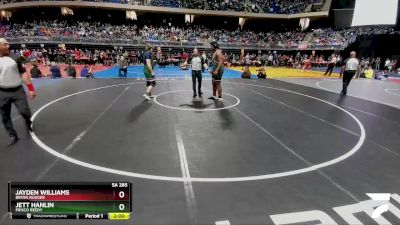 5A 285 lbs Quarterfinal - Jett Hanlin, Frisco Reedy vs Jayden Williams, Bryan Rudder