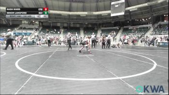 100 lbs Final - Nash Ward, Kiefer Youth Wrestling Club vs Minor Langford, Weatherford Youth Wrestling