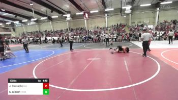 132 lbs Round Of 16 - Jesus Camacho, Big Bear Grapplers vs Konnor Gilbert, Farmington