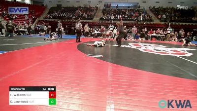 46 lbs Round Of 16 - Easton Williams, HURRICANE WRESTLING ACADEMY vs Dylan Lockwood, Heat