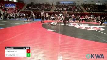 46 lbs Round Of 16 - Easton Williams, HURRICANE WRESTLING ACADEMY vs Dylan Lockwood, Heat