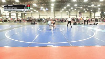 119 lbs Rr Rnd 2 - Max Myers, Indiana Outlaws Silver - MS vs Brennen Veverka, PA Revival - MS