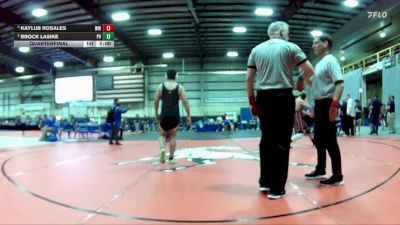 190 lbs Quarterfinal - Brock Lasike, Pahranagat Valley vs Kaylub Rosales, West Wendover