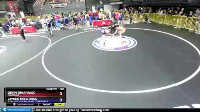 120 Lbs Champ. Round 1 - Devin Dimapasoc, California Vs Jayden Dela ...