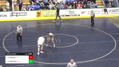 192 lbs Consi Of 16 #1 - Tanner McCall, Central Mountain vs Jonathon Serrano, Conestoga Valley