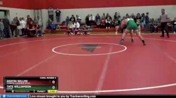 220 lbs Cons. Round 3 - Tate Williamson, Osage vs Ashtin Willms, Clarion-Goldfield-Dows