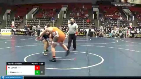 220 lbs Round 2 (6 Team) - Mason Dowell, Southwest Arsenal vs Jacob Navarro, MI Pitbulls