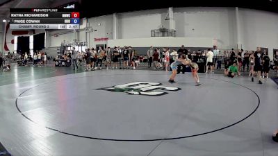 125 lbs Champ. Round 2 - Rayna Richardson, Michigan Matcat Wrestling Club vs Paige Cowan, Ohio