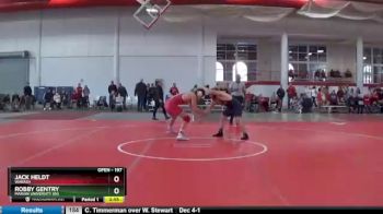 197 lbs Quarterfinal - Robby Gentry, Marian University (IN) vs Jack Heldt, Wabash