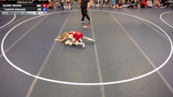 100 lbs Cons. Semis - Jacoby Brown, MN Elite vs Carter Strauss, No Nonsense Wrestling