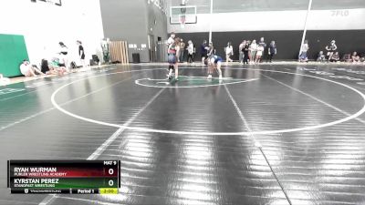 110 lbs Quarterfinal - Ryah Wurman, Purler Wrestling Academy vs Kyrstan Perez, Standfast Wrestling