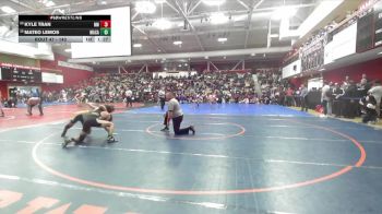 140 lbs Champ. Round 1 - Mateo Lemos, Maria Carrillo vs Kyle Tran, Newark Memorial