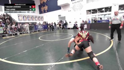 120 lbs Champ. Round 1 - Naleah Ledesma, Hillcrest vs Zoe Lopez, Charter Oak