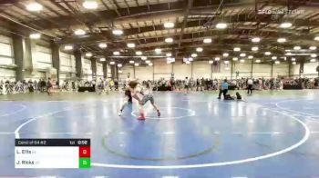 132 lbs Consi Of 64 #2 - Lukas Ellis, NC vs Jackson Ricks, UT