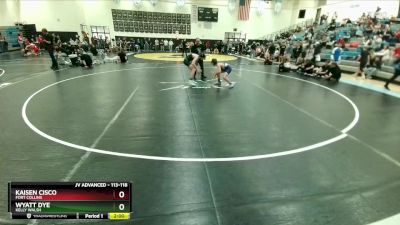 113-118 lbs Round 5 - Wyatt Dye, Kelly Walsh vs Kaisen Cisco, Fort Collins