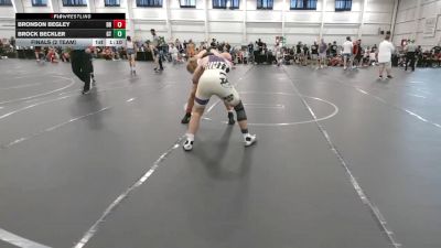 132 lbs Finals (2 Team) - Brock Beckler, Garnett Trained vs Bronson Begley, Dayton Bandits
