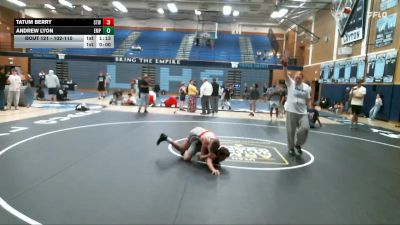 102-110 lbs 5th Place Match - Tatum Berry, Syracuse Titans Wrestling vs Andrew Lyon, Empire