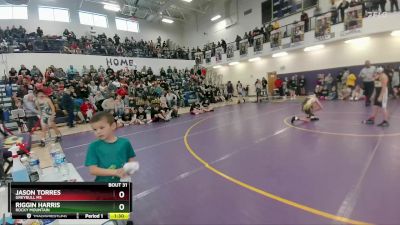 105 lbs Champ. Round 1 - Jason Torres, Greybull MS vs Riggin Harris, Rocky Mountain