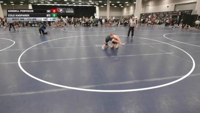 113 lbs Champ. Rd Of 64 - Cole Kasparek, McDominate Training Center vs Kendell Pontious, Empyre Wrestling Club
