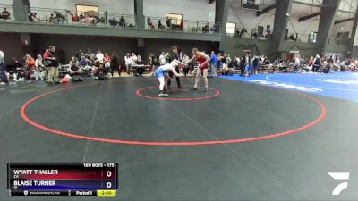 175 lbs Cons. Round 4 - Wyatt Thaller, CA vs Blaise Turner, ID