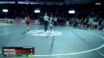 Girls 130 lbs Champ. Round 2 - Deijah Diego, Central Kitsap (Girls) vs Hailey Miller, Mountain View (Girls)