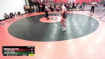 113 lbs Champ. Round 2 - Michael Malizzio, Lombard (MONTINI) vs JUSTIN LEWIS, Machesney Park (HARLEM)