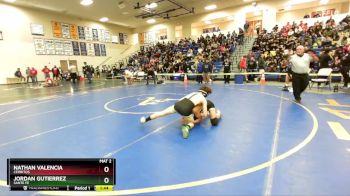 106 lbs Champ. Round 1 - Nathan Valencia, Cerritos vs Jordan Gutierrez, Sante Fe