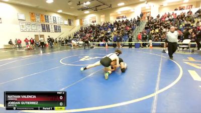 106 lbs Champ. Round 1 - Nathan Valencia, Cerritos vs Jordan Gutierrez, Sante Fe