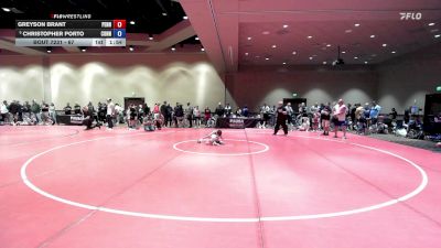 67 lbs Cons. Round 3 - Greyson Brant, Pennsylvania vs Christopher Porto, Connecticut