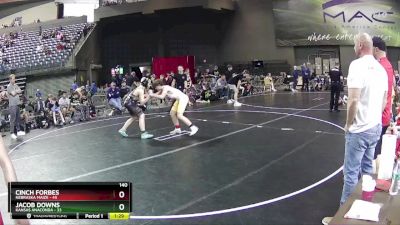 140 lbs Finals (8 Team) - Cinch Forbes, Nebraska Maize vs Jacob Downs, Kansas Anaconda