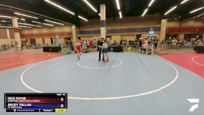 94 lbs Round 1 - Nick Payne, Boneyard Wrestling Academy vs Brody Pallan, 3F Wrestling