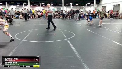 105 lbs Round 2 (8 Team) - Clayton Fair, Terps Xpress vs Cooper Ball, Finger Lakes Elite