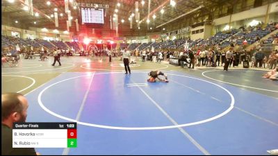 74 lbs Quarterfinal - Bently Havorka, Nebraska Elite WC vs Nicholas Rubio, Nm Beast