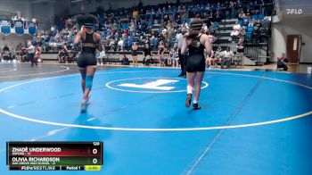 120 lbs Quarterfinals (8 Team) - Sasha Sandoval, Oxford vs Paige Woods, Oak Grove High School
