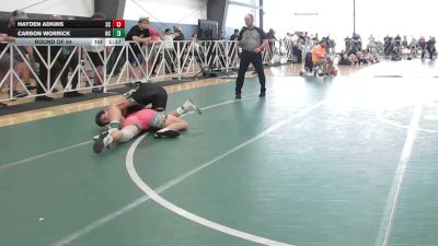 160 lbs Round Of 64 - Hayden Adkins, SC vs Carson Worrick, NC