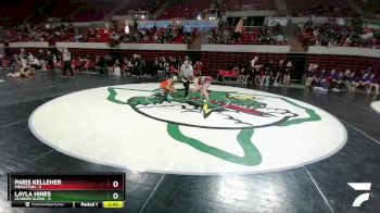 138 lbs Round 1 (16 Team) - Paris Kelleher, Princeton vs Layla Hines, Leander Glenn