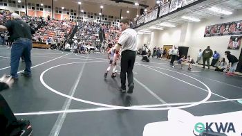 55 lbs 3rd Place - Lincoln Sanders, Sallisaw Takedown Club vs Hudson Hood, Collinsville Cardinal Youth Wrestling