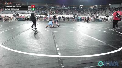 180 lbs Rr Rnd 1 - Orlynta Maddison, Enid Junior High vs Alyvia Edwards, Wagoner Takedown Club