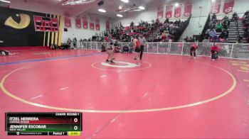 110 lbs Champ. Round 1 - Itzel Herrera, Corona Senior vs Jennifer Escobar, West Valley