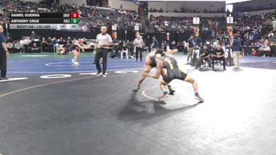 132 lbs Consi Of 16 #1 - Daniel Guerra, Southwest (EC) (SD) vs Anthony Cruz, Folsom (SJ)